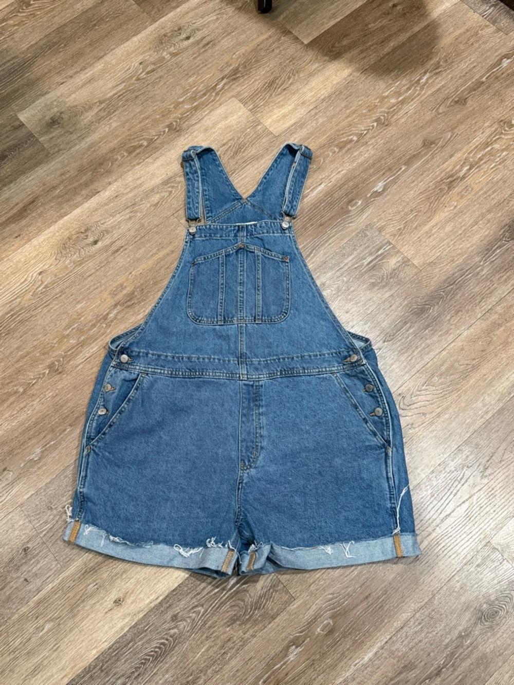 Old Navy Blue Denim Short Overalls